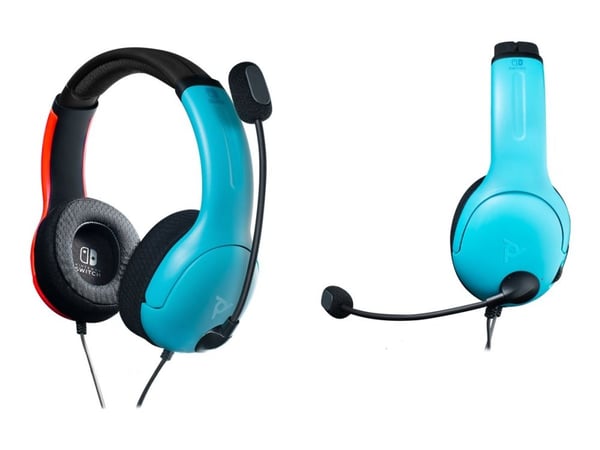 PDP Gaming LVL40 - Hodesett - full størrelse - kablet - 3,5 mm jakk - blokk - for Nintendo Switch
