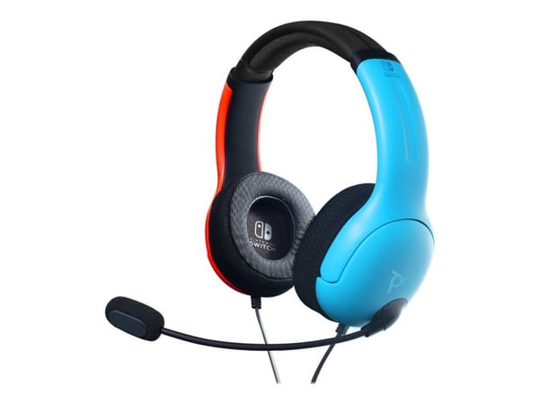 PDP Gaming LVL40 - Hodesett - full størrelse - kablet - 3,5 mm jakk - blokk - for Nintendo Switch