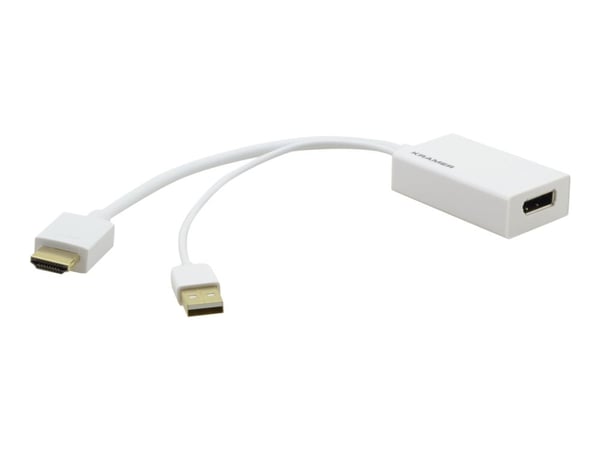 Kramer ADC-HM/DPF - Video adapter - DisplayPort hunn til HDMI, USB (kun strøm) hann