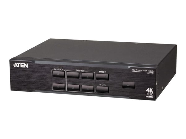 ATEN VP1420 4 x 2 True 4K Presentation Matrix Switch - Video/audio switch - stasjonær
