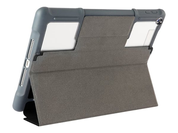 STM dux plus C EDU (iPad 5/6th Gen) - Black w/ Apple Pencil and Logitech Crayon holder