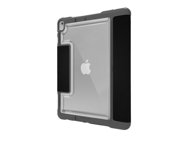 STM dux Plus Duo - Lommebok for nettbrett - robust - polykarbonat, termoplast-polyuretan (TPU) - svart - akademisk - for Apple 10.2-inch iPad (7. g...