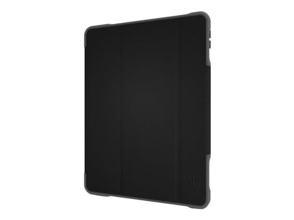 STM dux Plus Duo - Tabletin kääntyvä suojus - karkea - polykarbonaatti, termoplastinen polyuretaani (TPU) - musta - akateeminen - Apple 10.2-tuumai...