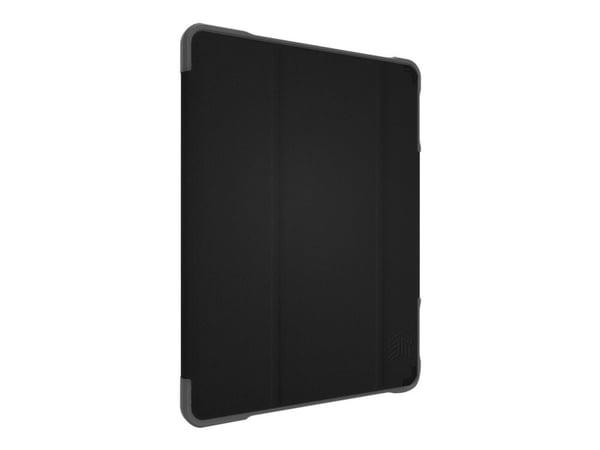 STM dux Plus Duo - Lommebok for nettbrett - robust - polykarbonat, termoplast-polyuretan (TPU) - svart - akademisk - for Apple 10.2-inch iPad (7. g...