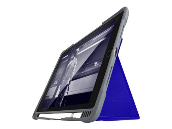 STM dux plus C EDU (iPad 5/6th Gen) - Black w/ Apple Pencil and Logitech Crayon holder