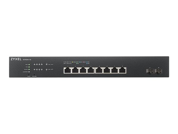Zyxel XS1930-10 - Switch - smart - 8 x 100/1000/2.5G/5G/10GBase-T + 2 x 10 Gigabit SFP+ - rackmonterbar