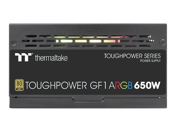 Thermaltake ToughPower GF1 ARGB 650W - TT Premium Edition - strømforsyning (intern) - ATX12V - 80 PLUS Gold - 650 watt - aktiv PFC