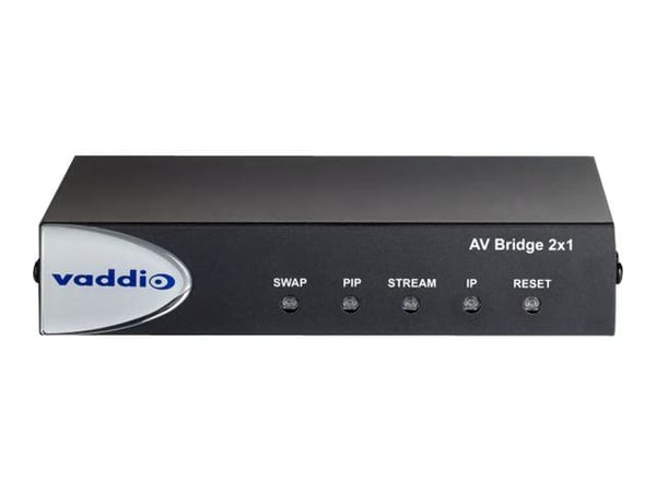 Vaddio AV Bridge 2x1 - Strømningsvideo/lydkoder / svitsjer