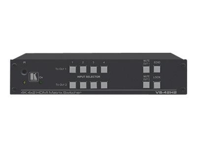 Kramer VS-42H2 4x2 18G 4K HDR HDMI 2.0 HDCP 2.2 Matrix Switcher - Video/audio switch - stasjonær