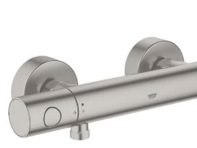 GROHE Grohtherm 1000 Cosmopolitan, Dusj, Grafitt, 1/2", Keramisk, 180°, Vegg