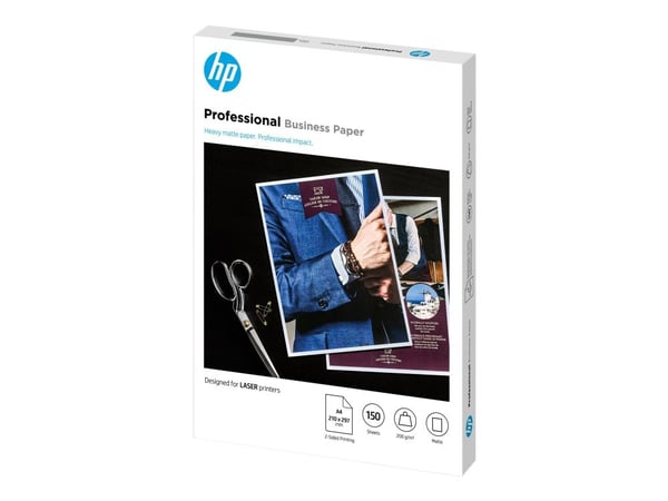 HP Professional - Matt - A4 (210 x 297 mm) - 200 g/m² - 150 ark fotopapir - for Color LaserJet Enterprise MFP M480; LaserJet Managed Flow MFP E8766...