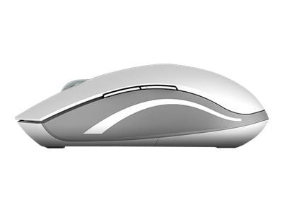 Rapoo 7200M - Mus - trådløs - 2.4 GHz, Bluetooth 4.0, Bluetooth 3.0 - USB trådløs mottaker - hvit