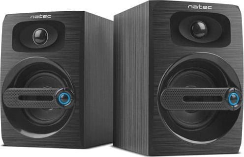NATEC COUGAR, 2.0 kanaler, Ledningsført, 6 W, 80 - 20000 Hz, Sort
