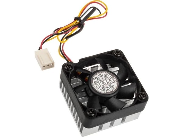 Akasa AK-210-BK, Kylare, 4 cm, 5000 RPM, 8,66 m³/h, Svart