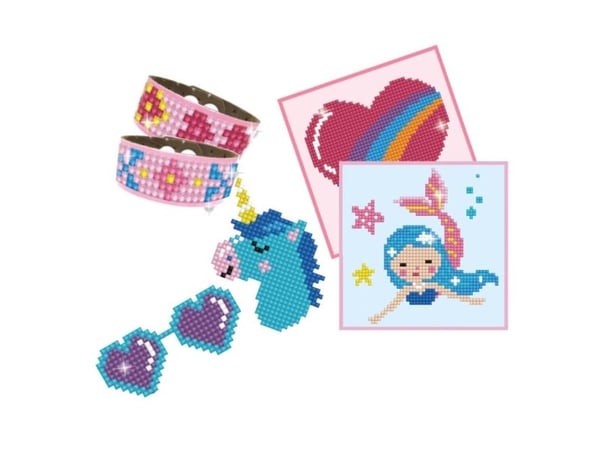 Diamond Dotz Diamond Art Kit, Children''s craft kit, Flerfarget, 6 stykker
