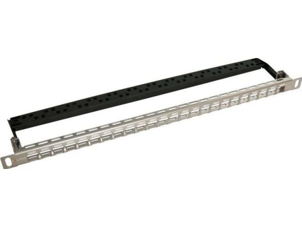 Solarix SX24HDM-0-STP-SL-UNI - Hus for patchpanel - rackmonterbar - sølv - 0.5U - 19" - 24 porter