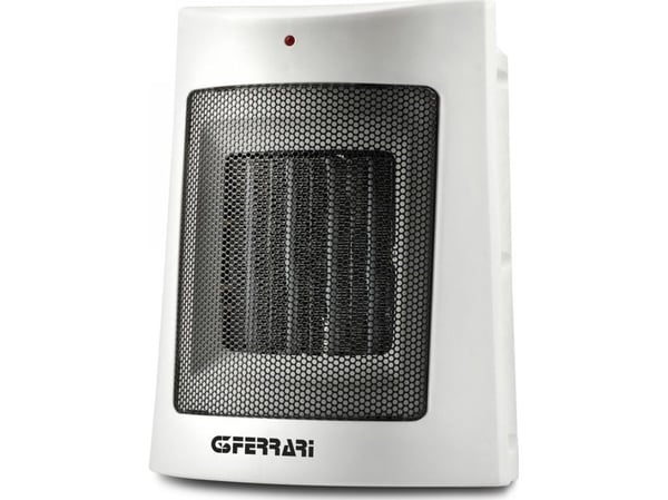 G3 Ferrari G60018, Viftedrevet elektrisk romvarmer, Keramisk, Innendørs, Gulv, Bord, Hvit, Rotasjon
