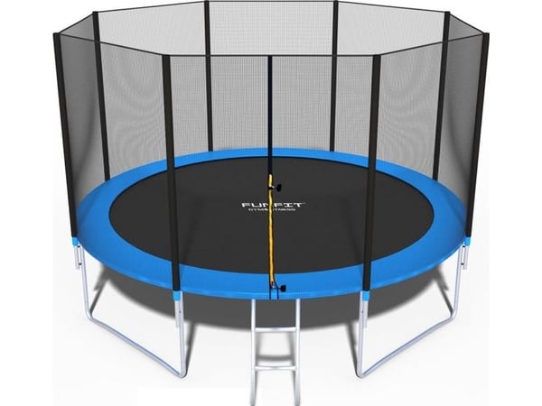 Funfit 845 hagetrampolin med utenett 12,5 FT 374 cm