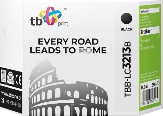 TB Print TBB-LC3213B, 13,5 ml, 550 sider, 1 stykker, Enkeltpakke