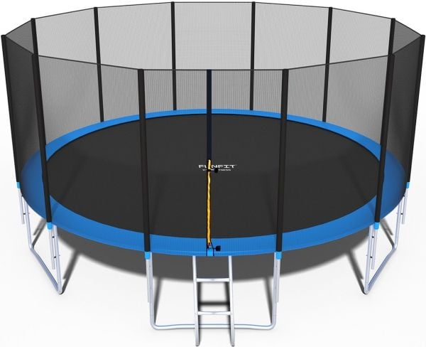 Hagetrampoline Funfit 842 med utvendig nett 15.5 FT 465 cm