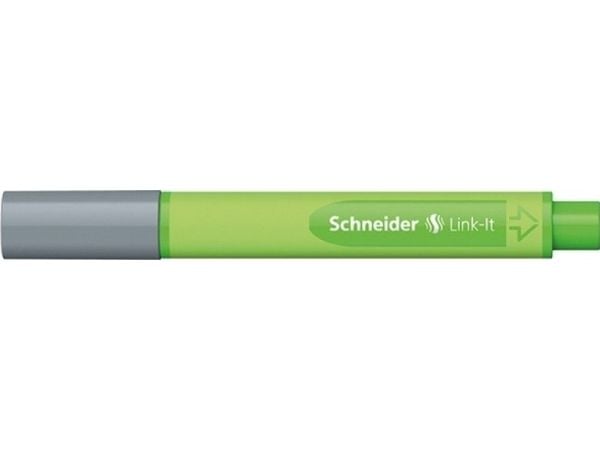 Schneider Schreibgeräte Link-It, Grå, Grønn, Grå, Plast, Trekant, Silver-grey, Fiber