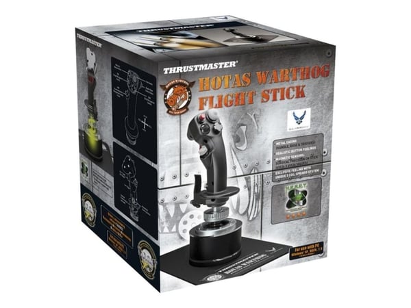 Thrustmaster HOTAS Warthog Flight Stick, Ohjaussauva, PC, Langallinen, USB 2.0, musta, Kaapeli