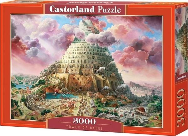 Castorland Tower of Babel 3000 pcs, 3000 kpl, Maisema, 9 vuosi/vuosia