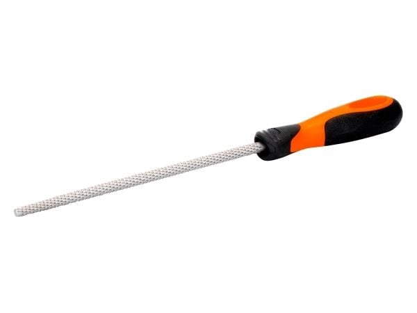 Bahco 6-345-08-2-2, Fil, Rund fil, Plast, Kryssfiner, Tre, Sort, Rød, 9 mm, 120 g