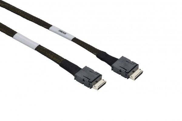 Supermicro - SAS intern kabel - OCuLink (SFF-8611) (hann) hasp til OCuLink (SFF-8611) (hann) hasp - 65 cm