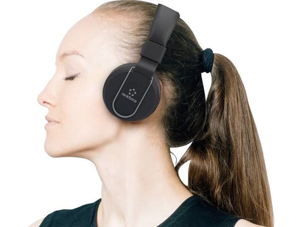Renkforce RF-BTK-100, Ledning & Trådløs, Samtaler/musikk, 20 - 20000 Hz, 175 g, Hodesett, Svart, Grå