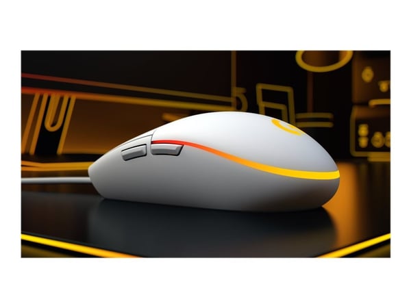Logitech Gaming Mouse G203 LIGHTSYNC - Mus - optisk - 6 knapper - kablet - USB - hvit