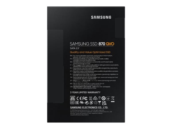 Samsung 870 QVO MZ-77Q4T0BW SSD-levy 4 TB 2.5" SATA 3