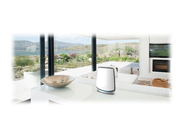 NETGEAR Orbi RBK853 - Wi-Fi-system - (ruter, 2 utvidere) - maske 1GbE, 2.5GbE - Wi-Fi 5, Wi-Fi 6 - Tri-Band