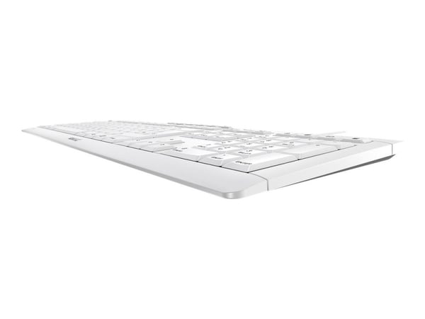 CHERRY STREAM KEYBOARD - Tastatur - USB - Pan Nordic - tastsvitsj: CHERRY SX - hvitgrå
