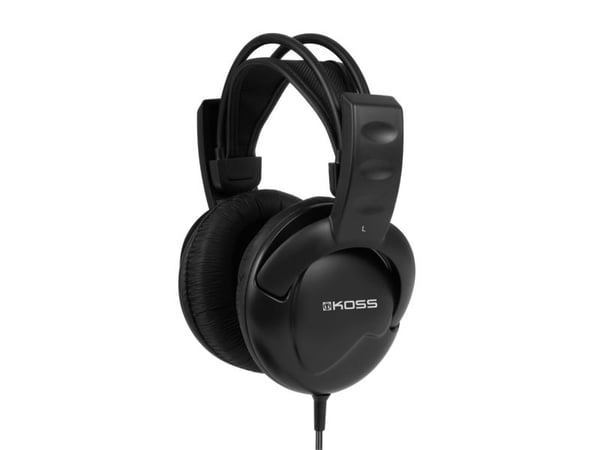 Koss UR20 - Hodetelefoner - full størrelse - kablet - 3,5 mm jakk - lydisolerende - svart