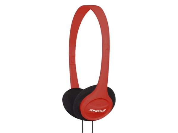 Koss KPH7 - Hodetelefoner - on-ear - kablet - 3,5 mm jakk - rød