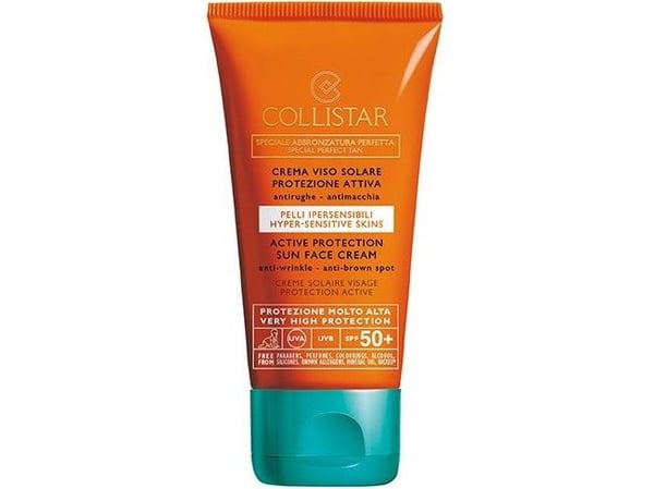 Collistar Speciale Abbronzatura Perfetta Active Protection Sun Face Cream SPF 50+ - Anti-aldring solkrem 50ml