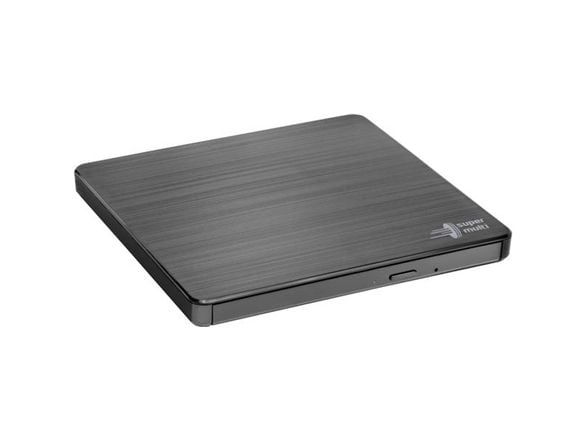 Hitachi-LG Slim Portable DVD-Writer, Musta, Kelkka, Työpöytä/Laptop, DVD±RW, USB 2.0, 60000 h