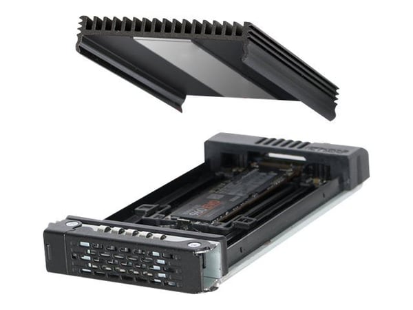 ICY Dock ToughArmor MB601M2K-1B - Bevegelig lagerrack - M.2 - M.2 NVMe Card - U.2 - svart