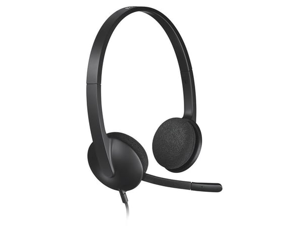 Logitech USB Headset H340 - Kuulokkeet - på øret - kabling