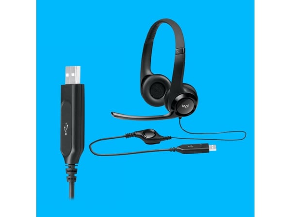 Logitech ClearChat Comfort USB - Hodesett - full størrelse - kablet