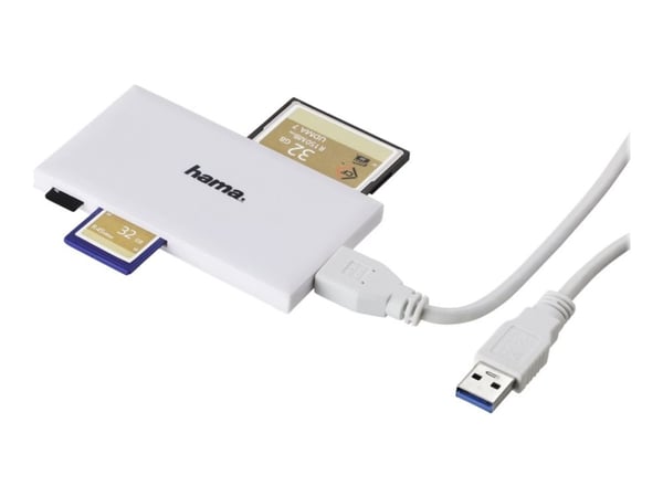 Hama - Kortleser (CF I, MS, MS PRO, SD, MS Duo, MS PRO Duo, microSD, SDHC, microSDHC, MS PRO-HG Duo, SDXC, microSDXC) - USB 3.0