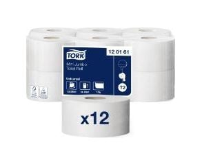 Tork Universal Mini Jumbo T2 - Toalettpapir - 1714 ark - rull - 240 m - natur - for P/N: 247040, 346090, 455000, 472037, 555000, 555500, 555500 LEN...