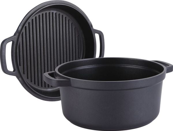 Maestro gryte med stekepanne grillpanne 4,5 l 26 cm MAESTRO MR-4126