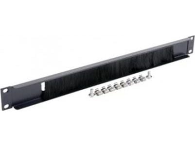 Gembird - Kabelingångspanel med borste, för rack - 1U - 19"