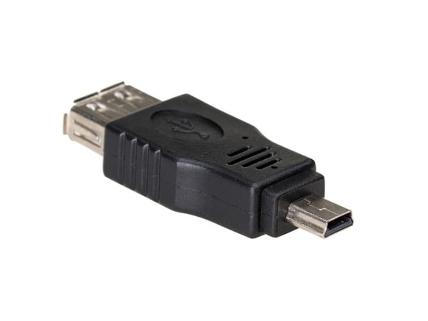 Akyga - USB-adapter - USB (hunn) til mini-USB type B (hann) - USB OTG - svart