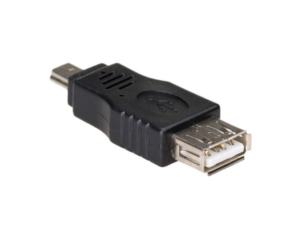 Akyga - USB-adapter - USB (hunn) til mini-USB type B (hann) - USB OTG - svart
