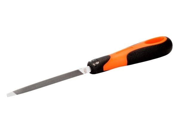 Bahco ERGO 4-183-05-2-2, Fil, Trekant-fil, 2. kutt, Sort, Oransje, 12,5 cm, 11 mm