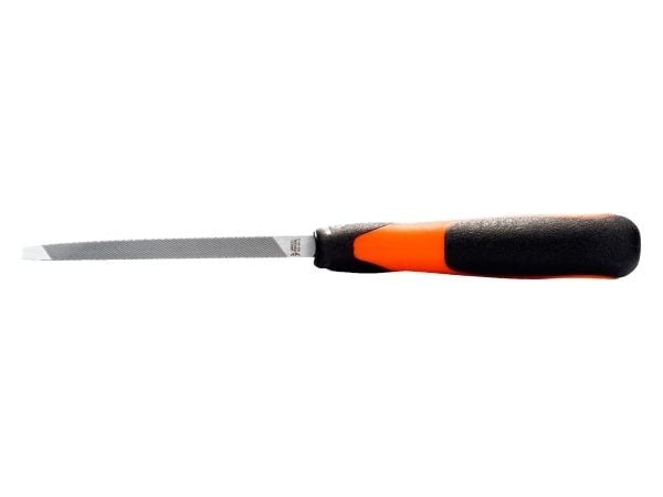 Bahco ERGO 4-183-05-2-2, Fil, Trekant-fil, 2. kutt, Sort, Oransje, 12,5 cm, 11 mm