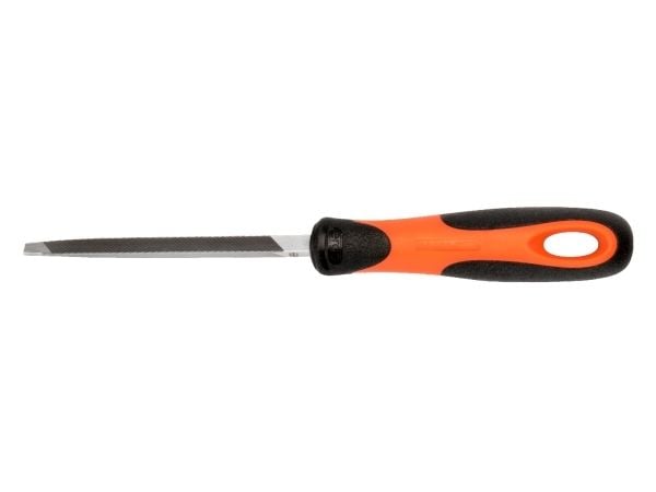 Bahco ERGO 4-183-05-2-2, Fil, Trekant-fil, 2. kutt, Sort, Oransje, 12,5 cm, 11 mm
